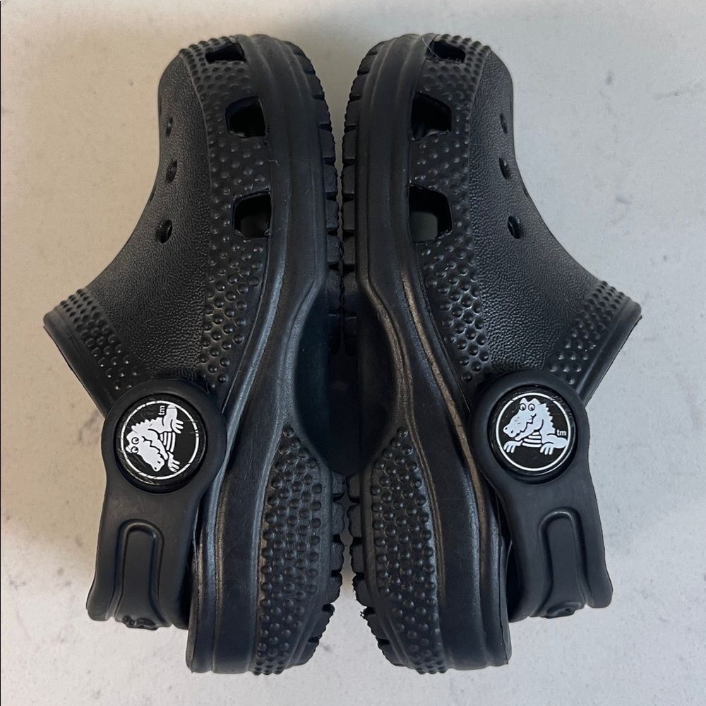 Crocs Toddler Classic Clog 206990 Black Size 4 Worn 2-3 Times - Picture 9 of 17